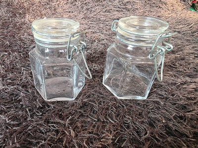 Korean Glass Spice Jars (Set of 2)