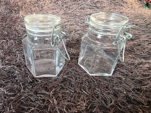 Korean Glass Spice Jars (Set of 2)