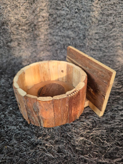 Tree Bark Revolving Wall Plant Pot