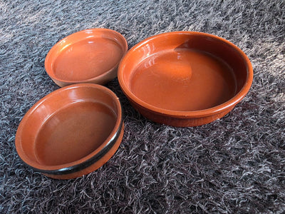 Clay plates Set of 3