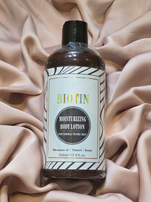 BIOTIN Moisturizing Body Lotion 500mL ( Rosemary + Vit E + Keratin)