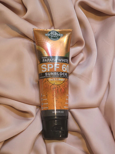 Hollywood Style Organic Papaya White SPF 60 (Face & Body)